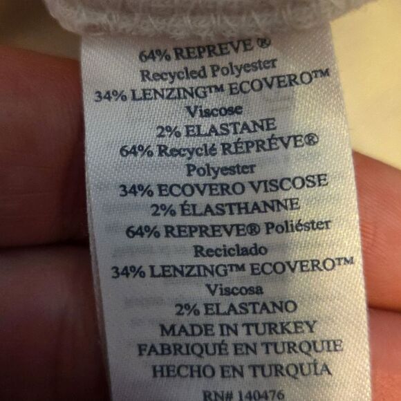 FAHERTY Legend Sweater Shirt In Tannin Stripe Womens Size Small - Picture 9 of 9